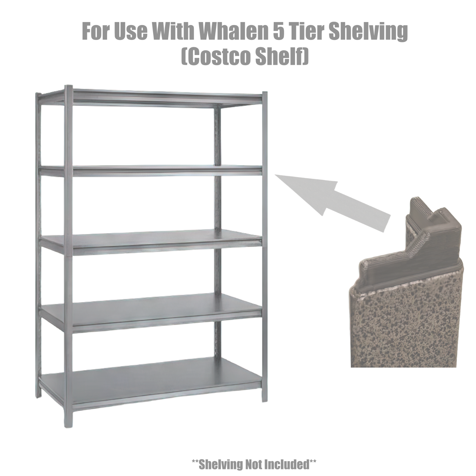 Whalen Post Insert Corner Plastic Connector Costco Shelving Unit 5