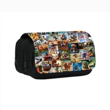Italian Brainrot 3d Print Pencil Case Students Pen Stationery Bag Make Up Pouch