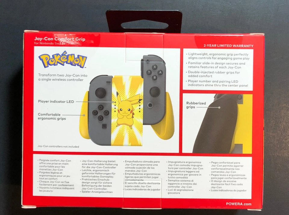 Official Nintendo Switch Joy-Con Comfort Grip ONLY [ Pikachu Yellow ] NEW - Image 2 of 4