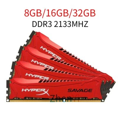32GB 16GB 8GB 4GB 2133Mhz DDR3 PC3-17000 OC RAM Memory For HyperX SAVAGE Lot UK