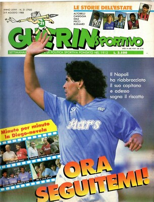 Guerin Sportivo N°33 – 1989 – Maradona "La Verità" Napoli – Juventus, Milan