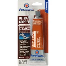 Permatex Ultra Copper Maximum Temperature RTV Silicone Gasket Maker 3 oz. 81878
