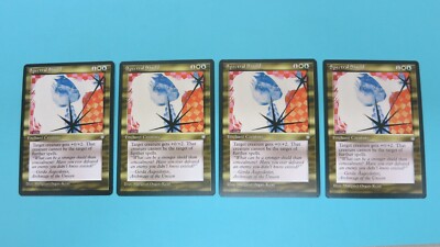 4x SPECTRAL SHIELD ENCHANT  PLAYSET  ICE AGE MTG MAGIC GATHERING  NM / UNPLAYED