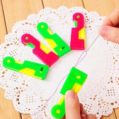 3Pcs Auto Threading Needle Threader Hand Machine Sewing Stitch Insertion Tool