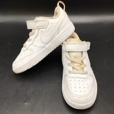 Nike Court Borough Low 2 TDV White/White BQ5453 100 Toddler Size 9C