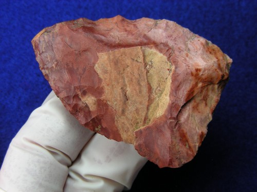 JASPER TRIANGLE KNIFE 2-1/4" MISSISSIPPI Authentic Indian Artifacts - Picture 3 of 11