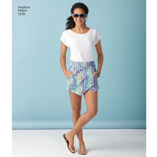 Simplicity SEWING PATTERN 1370 Misses Shorts,Skort & Skirt 4-12 Or 12-20 - Picture 2 of 5