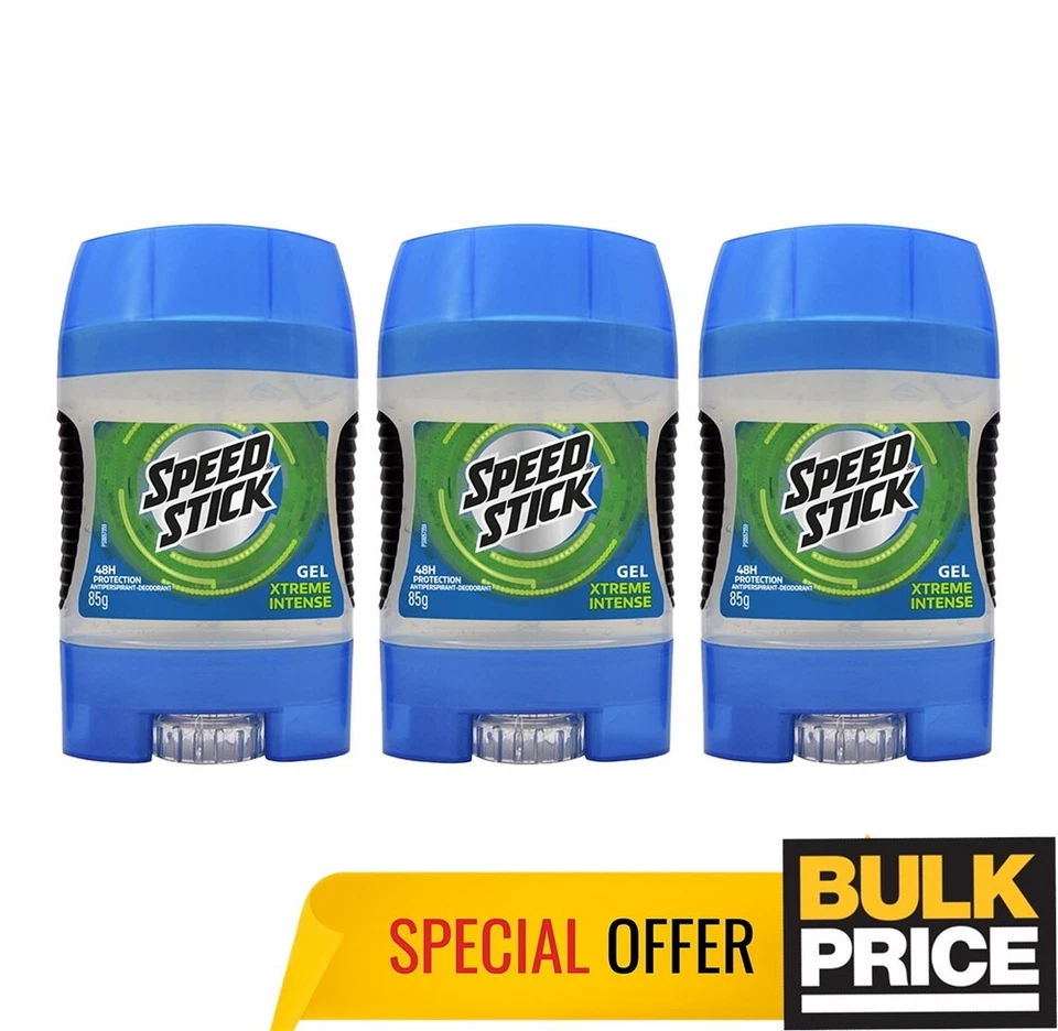 Mennen Speed Stick Xtreme 强效凝胶除臭止汗剂持久新鲜冲刺 3 件装 — 第 4/4 张图片