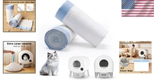 40 Count Cat Litter Box Liners for Automatic 20 (Pack of 2), White