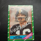 Mark Malone Autographed Trading Card NFL Pittsburgh Steelers