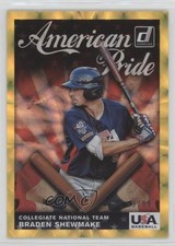 2019 Panini Donruss American Pride Gold 9/99 Braden Shewmake #AP3 0b3