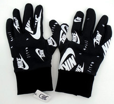 Nike Club Fleece 2.0 Gloves Men's Large All Over Print Black/White