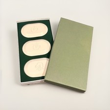 Carved Solutions Clean Cotton French Milled Boxed Fancy Soap Bars(3) New In Box