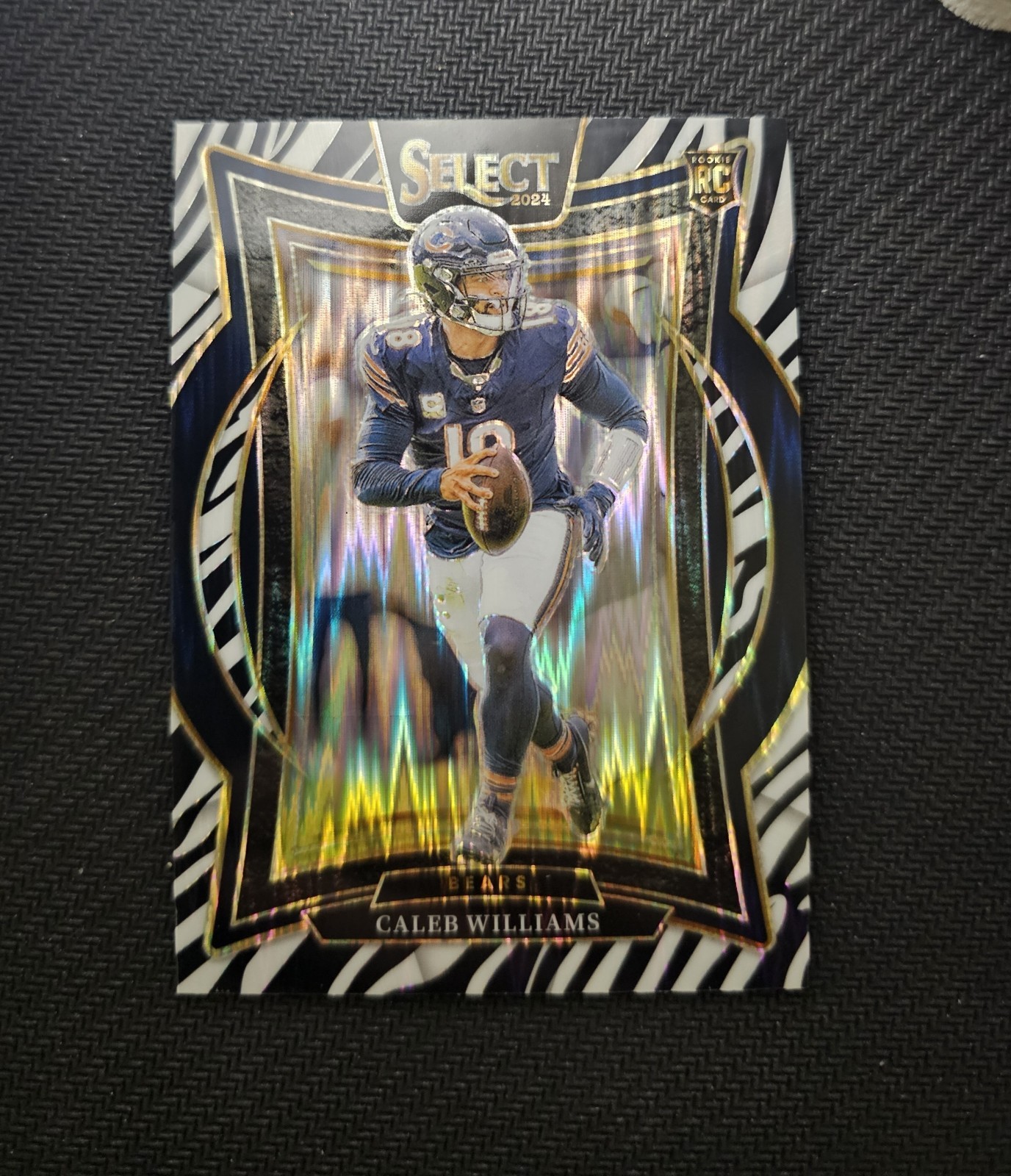 2024 Panini Select - Concourse Caleb Williams #25 Zebra Shock Prizm (RC)