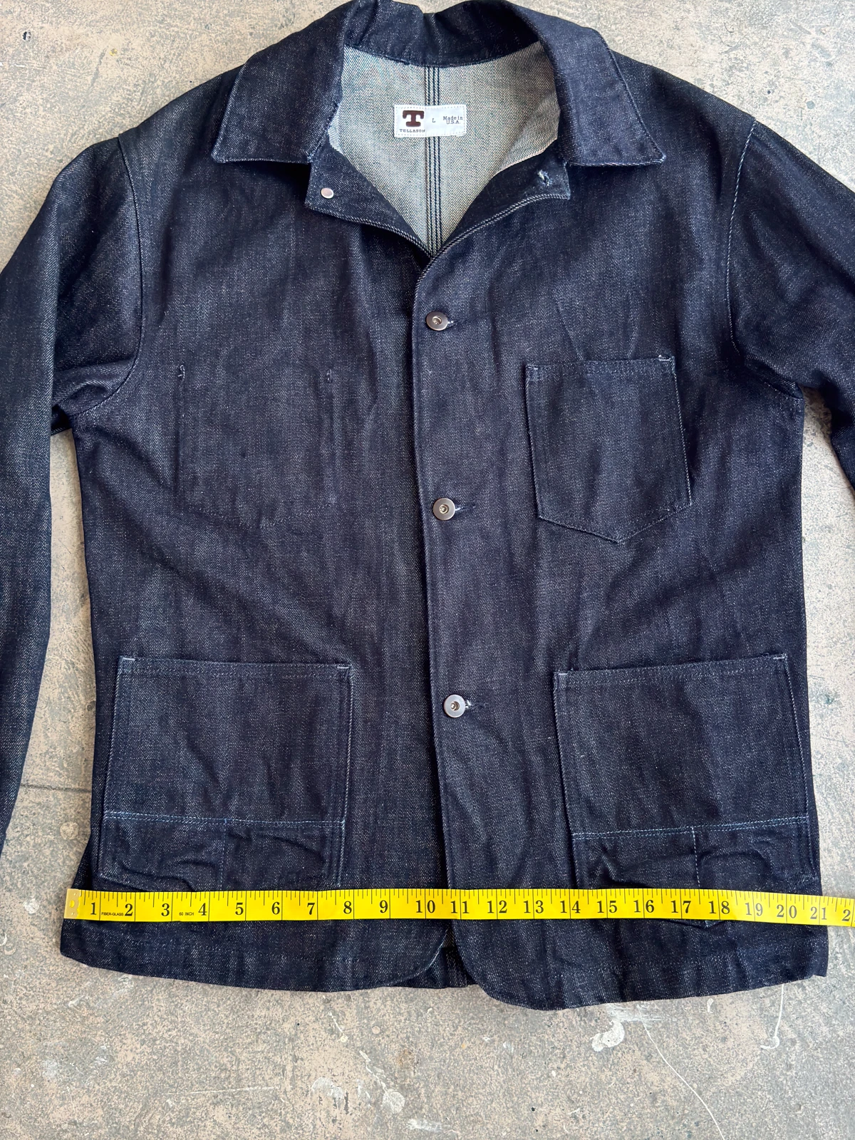 Tellason Palmer Denim Jacket - L - USA - 14.75oz Cone Mills White Oak - Rare - product detail image 12