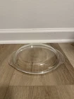VTG PYREX 684-C  Casserole Replacement Lid Clear 9" Round Tabs Handles