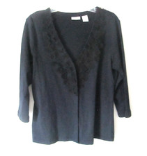 Kim Rogers Woman Cardigan Sweater Knit Button...