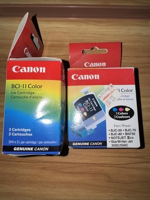 Lot Of 2 3 Pks Genuine Canon BCI-11 Color Ink Cartridges BJC-50 70 80 85 55 85w