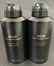 Bath and Body Works NOIR Body Spray for Men 3.7oz Lot of 2 BBW