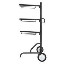 3 Tier Saddle Rack Stand w/ Wheels Portable For Western Horse Pad Rack Storage