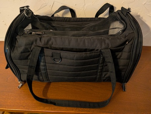 Top Paw Travel Airline Pet Carrier Dog Cat Black Bag