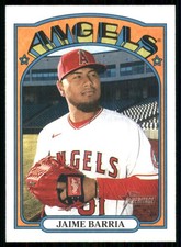 2021 Topps Heritage #219 Jaime Barria Los Angeles Angels TW3910