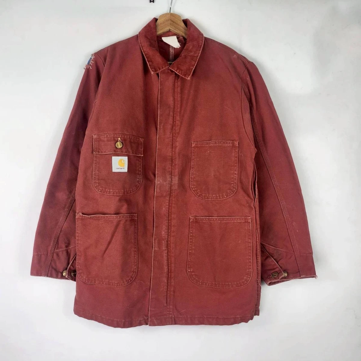 Carhartt Cotton Outer Shell Red Coats, Jackets & Vests for Men for