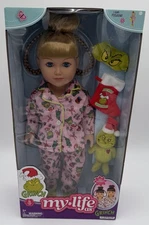 My Life As Grinch Sleepover 18 inch Doll Blonde Hair Blue Eyes 2024 NEW!!!