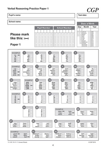 CGP 11+ GL VR Practice Papers 3-Pack Bundle Ages 10-11 Inc Answers & Guide NEW - Picture 6 of 12