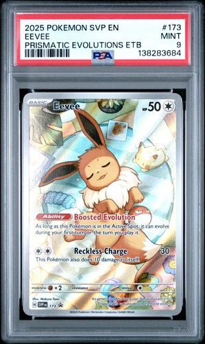 2025 POKEMON SVP EN-SV BLACK STAR PROMO #173 EEVEE PSA 9