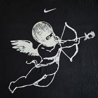 Nike x Drake Certified Lover Boy CLB Cherub Cupid Rapper Black M Graphic T-Shirt