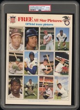 1971 Dell Today's Team Stamps All Star Panel PSA 6 Clemente Aaron Rose Jackson