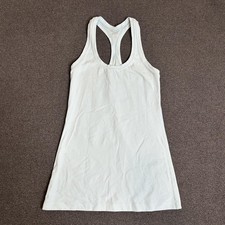 Lululemon Tank Top Womens 4 Blue Racerback Longline Scoop Neck Athletic Yoga