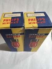 Rare Pair ( 2 ) 12SN7GT Philips Holland OLD Tube Miniwatt NOS Coated Strong NIB