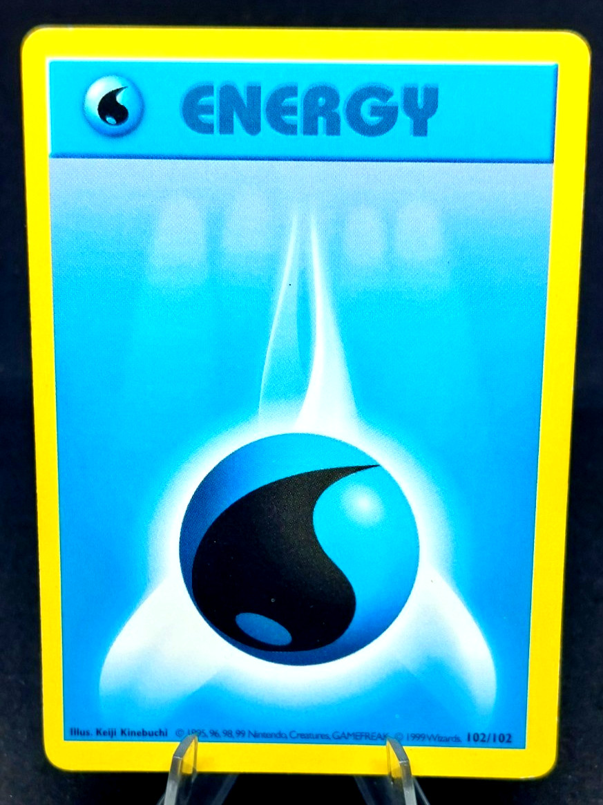 Pokemon Card - Water Energy - (102/102) Base Set TCG 1999 Shadowless NM