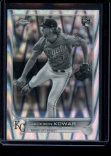 2022 Topps Chrome Sonic #188 Jackson Kowar Black & White RayWave
