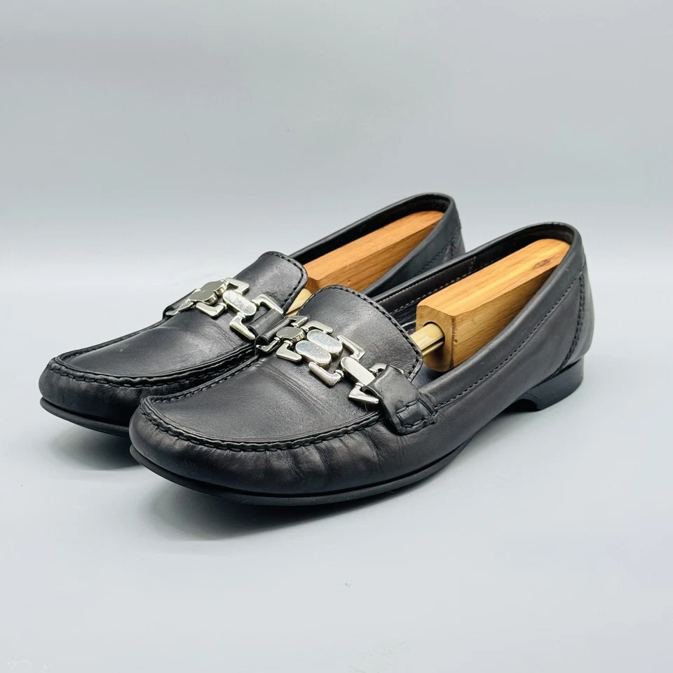 Zapatos Cole Haan para mujer 10 mocasines de cuero negro Horsebit sin usar, en caja, cómodos sin cordones Foto 4 de 4