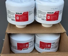 Lot of 4 - Ecolab 6101766 Aquanomic 2.0 Low-Temp Laundry Solid Detergent 9lb ea