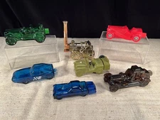 Lot of 7 Vintage Avon Car and TractorCologne Bottles-Collectible- empty