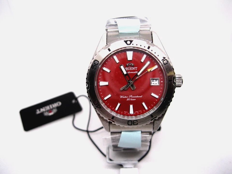 Reloj pulsera ORIENT MAKO mecánico automático deportivo (Mako 40) | esfera roja RA-AC0Q09R3 Foto 3 de 4