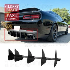 For Dodge Challenger SRT 2015-2023 V3 Style Rear Diffuser & Rear Side Splitters