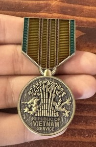 The Republic Of Vietnam Service Medal Challenge Coin