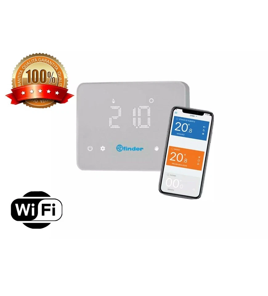 OFFERTA Al 8/12 Cronotermostato WiFi Finder BLISS Smart da Parete App iOS/Androi - Immagine 3 di 4