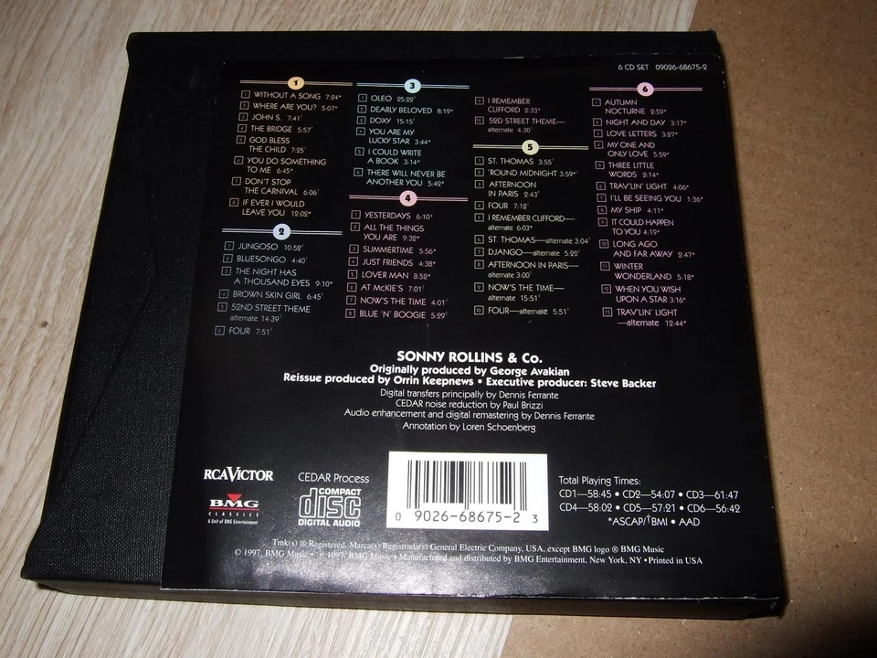 SONNY ROLLINS : THE COMPLETE RCA VICTOR RECORDINGS 5CD BOX 1997 RCA USA - Bild 2 von 3