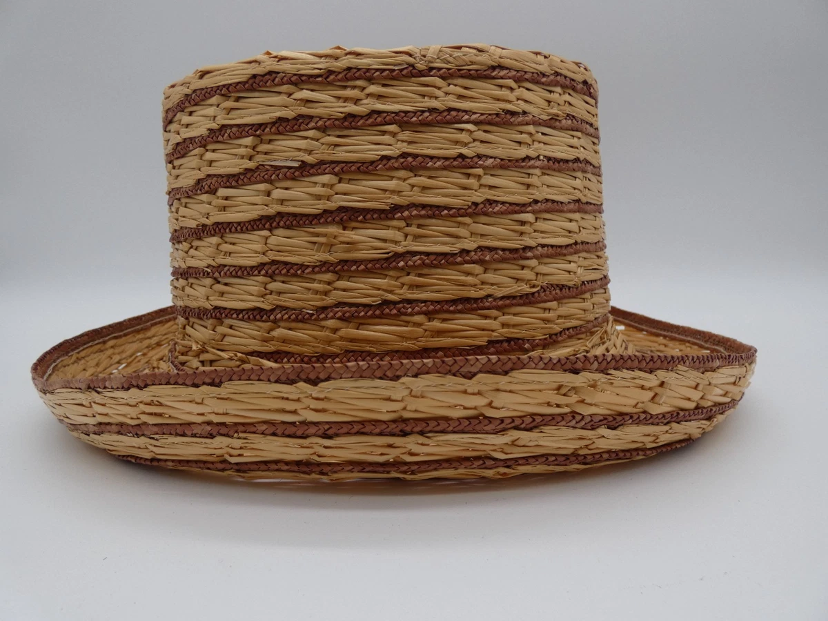 Brown Straw Fedora/Trilby Vintage Hats for Men for sale | eBay