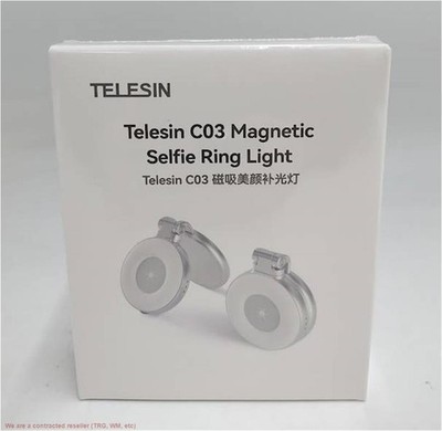 TELESIN C03 Magnetic Selfie Light LED Ring Fill Light with Mirror