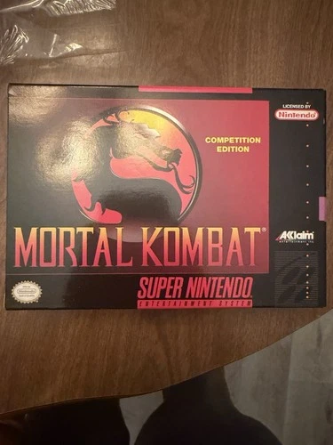 Acclaim Mortal Kombat Competition Edition Super Nintendo SNES CIB