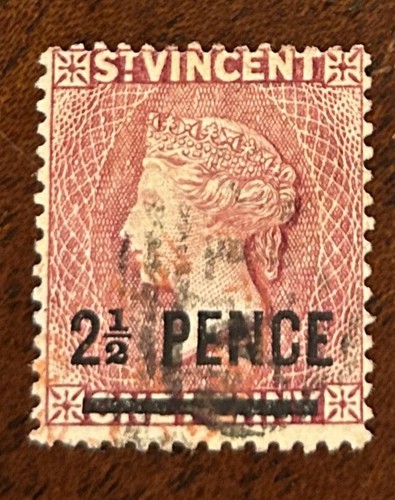 St. Vincent. Late 1883-97 SC# 40, used. Lot #SC-020611