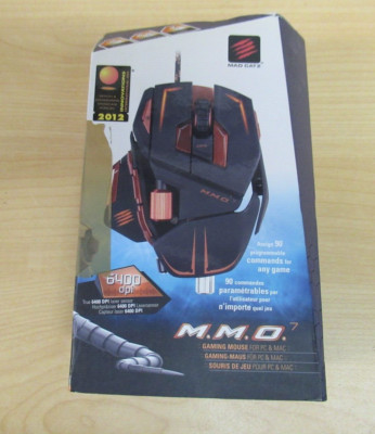 MAD CATZ M.M.O 7 MMO 6400 DPI Laser Sensor Gaming Maus Scrollrad Defekt