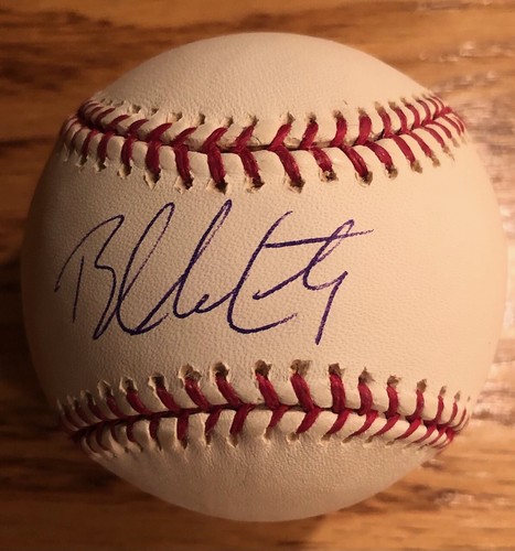 BRANDON McCARTHY Autographed Signed OML Baseball Schwartz COA